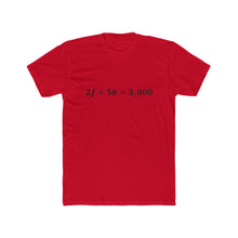 Load image into Gallery viewer, 2f + 5b = 5,000 T-Shirt BLACK Font