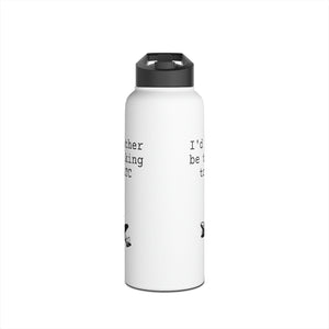 Stainless Steel Water Bottle, White, 12, 18, 32 oz