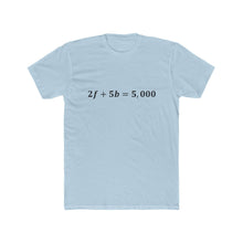 Load image into Gallery viewer, 2f + 5b = 5,000 T-Shirt BLACK Font